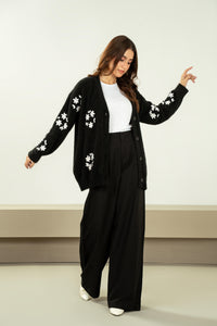 STYLIZED BUTTON DOWN CARDIGAN