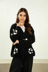 STYLIZED BUTTON DOWN CARDIGAN