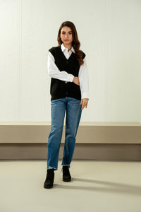 STYLIZED BUTTON DOWN CARDIGAN