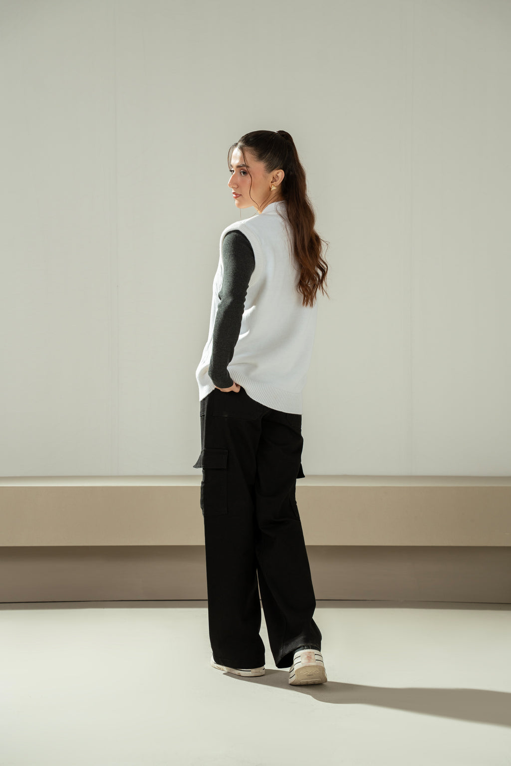 STYLIZED BUTTON DOWN CARDIGAN