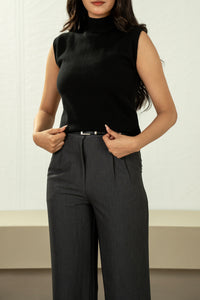 STYLIZED TURTLE NECK PULLOVER