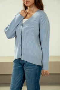 STYLIZED BUTTON DOWN CARDIGAN