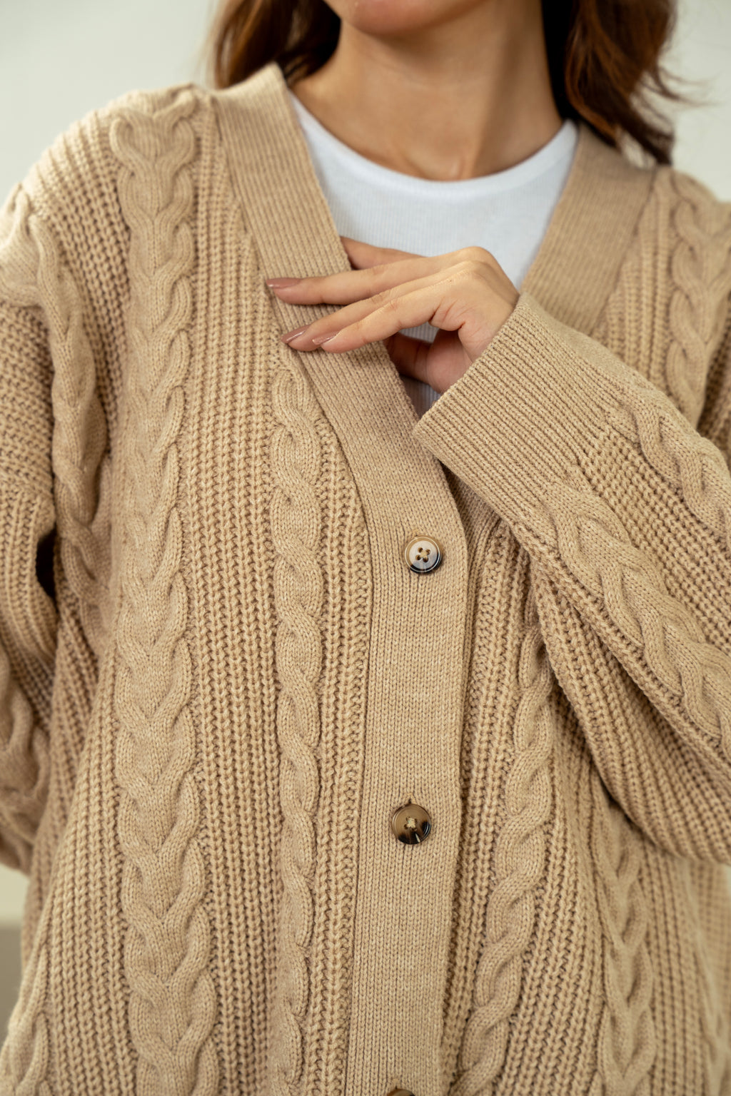 STYLIZED BUTTON DOWN CARDIGAN