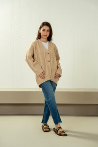 STYLIZED BUTTON DOWN CARDIGAN