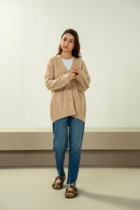 STYLIZED BUTTON DOWN CARDIGAN