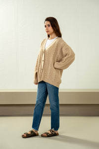 STYLIZED BUTTON DOWN CARDIGAN