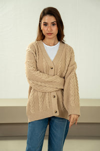 STYLIZED BUTTON DOWN CARDIGAN