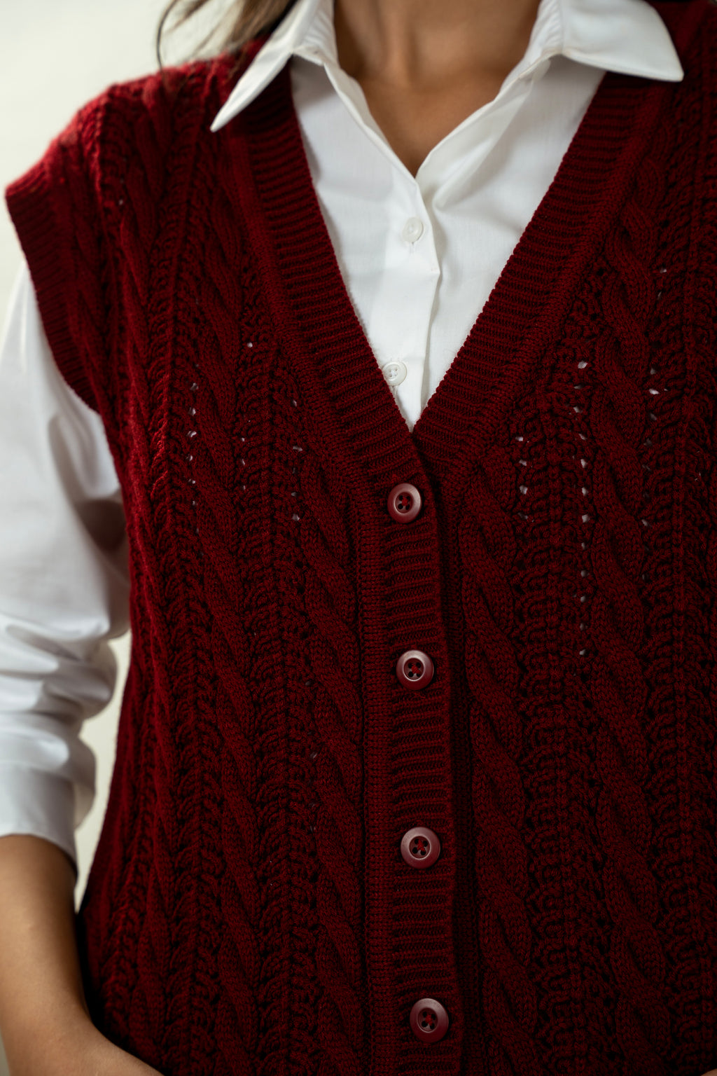 STYLIZED BUTTON DOWN CARDIGAN