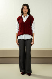 STYLIZED BUTTON DOWN CARDIGAN
