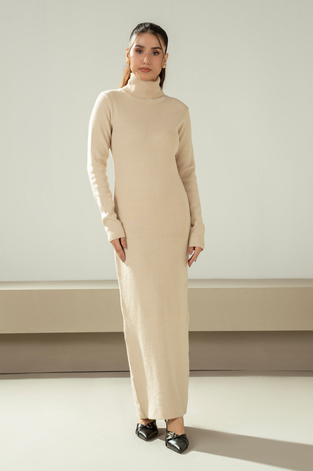 STYLIZED YARN DYED DRESS