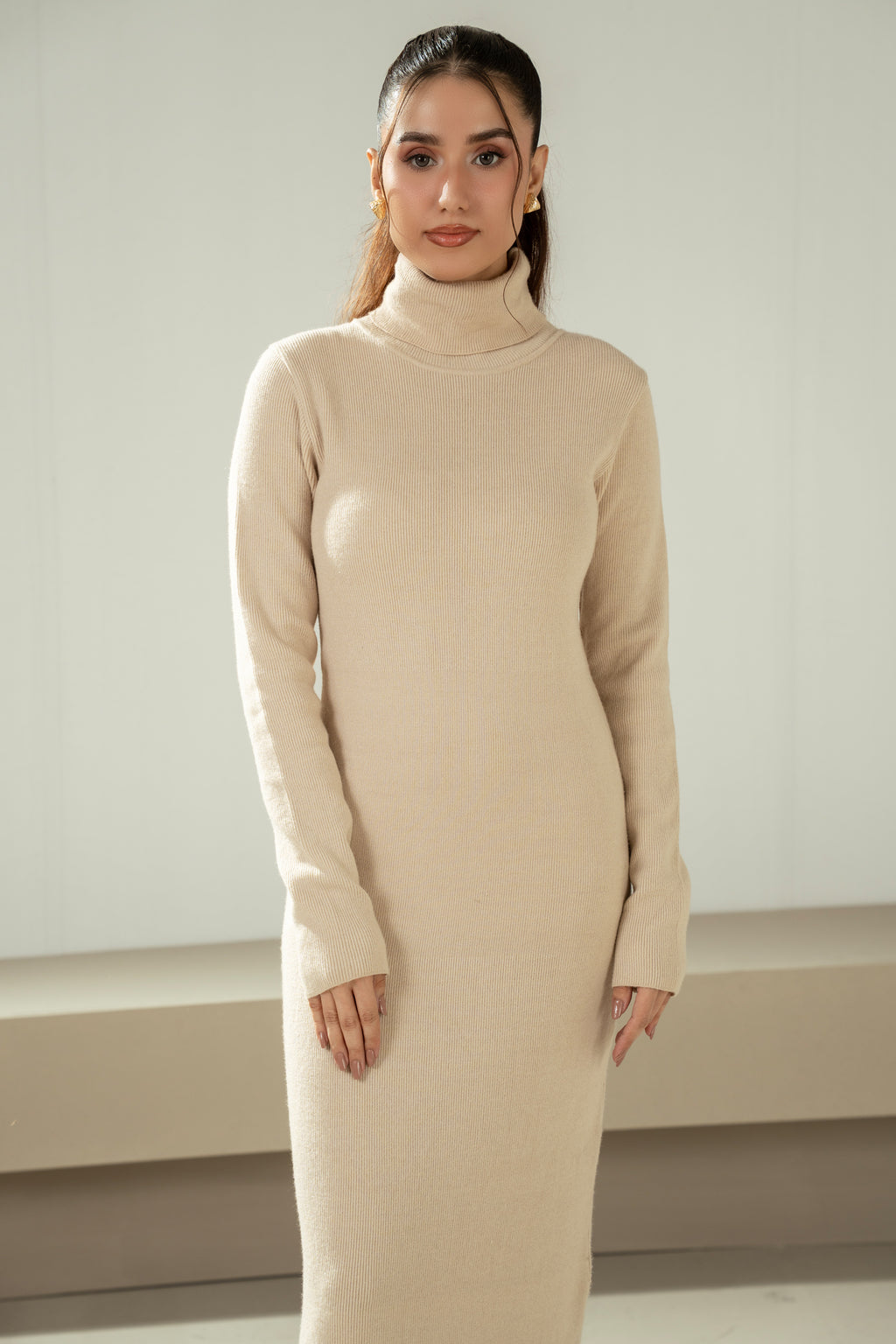 STYLIZED YARN DYED DRESS