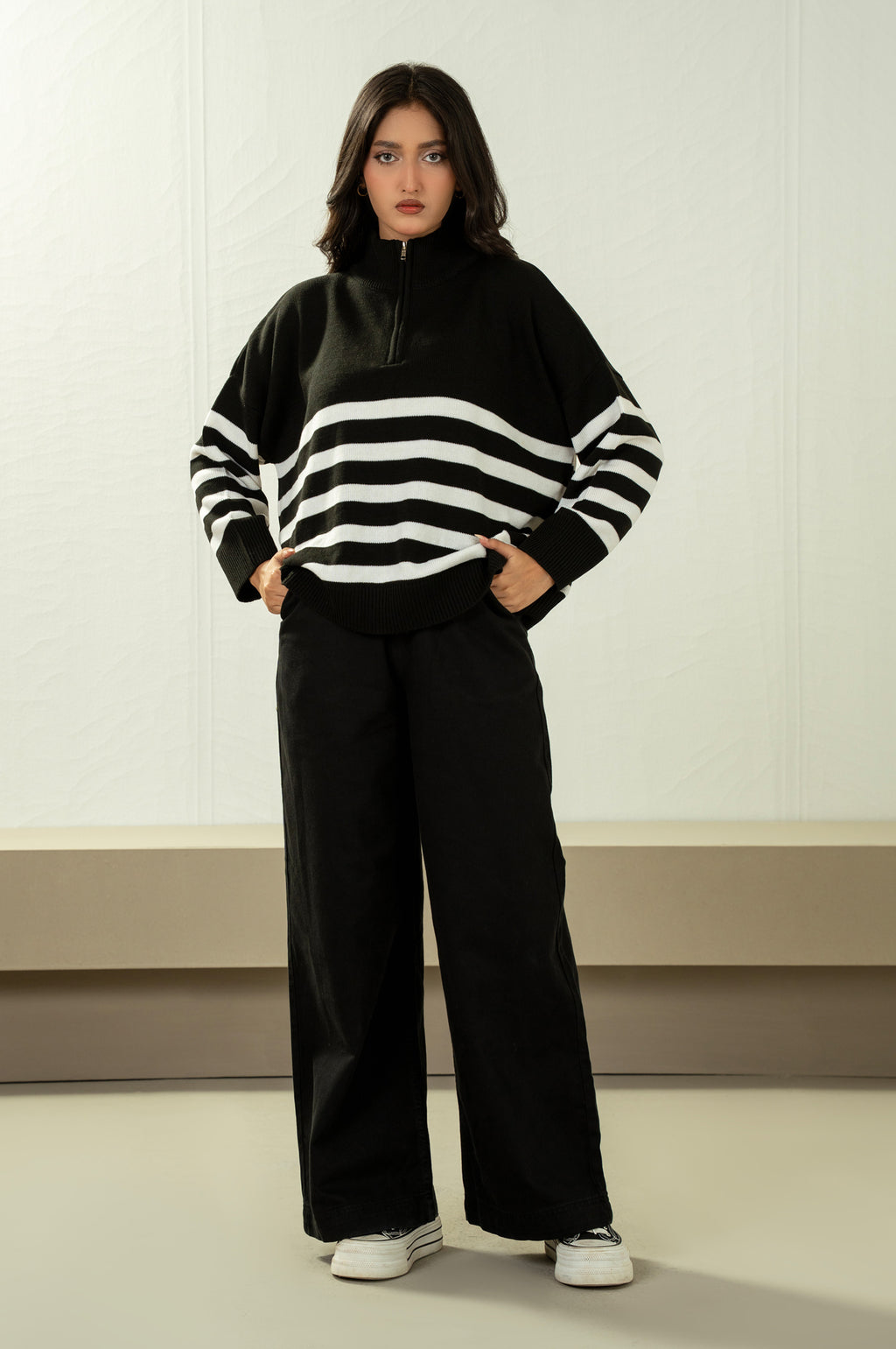 STYLIZED PULLOVER SWEATER