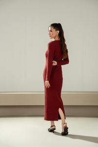 STYLIZED YARN DYED DRESS