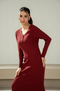 STYLIZED YARN DYED DRESS