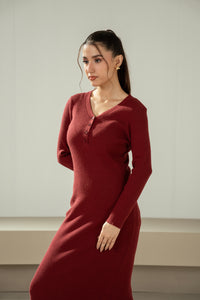 STYLIZED YARN DYED DRESS