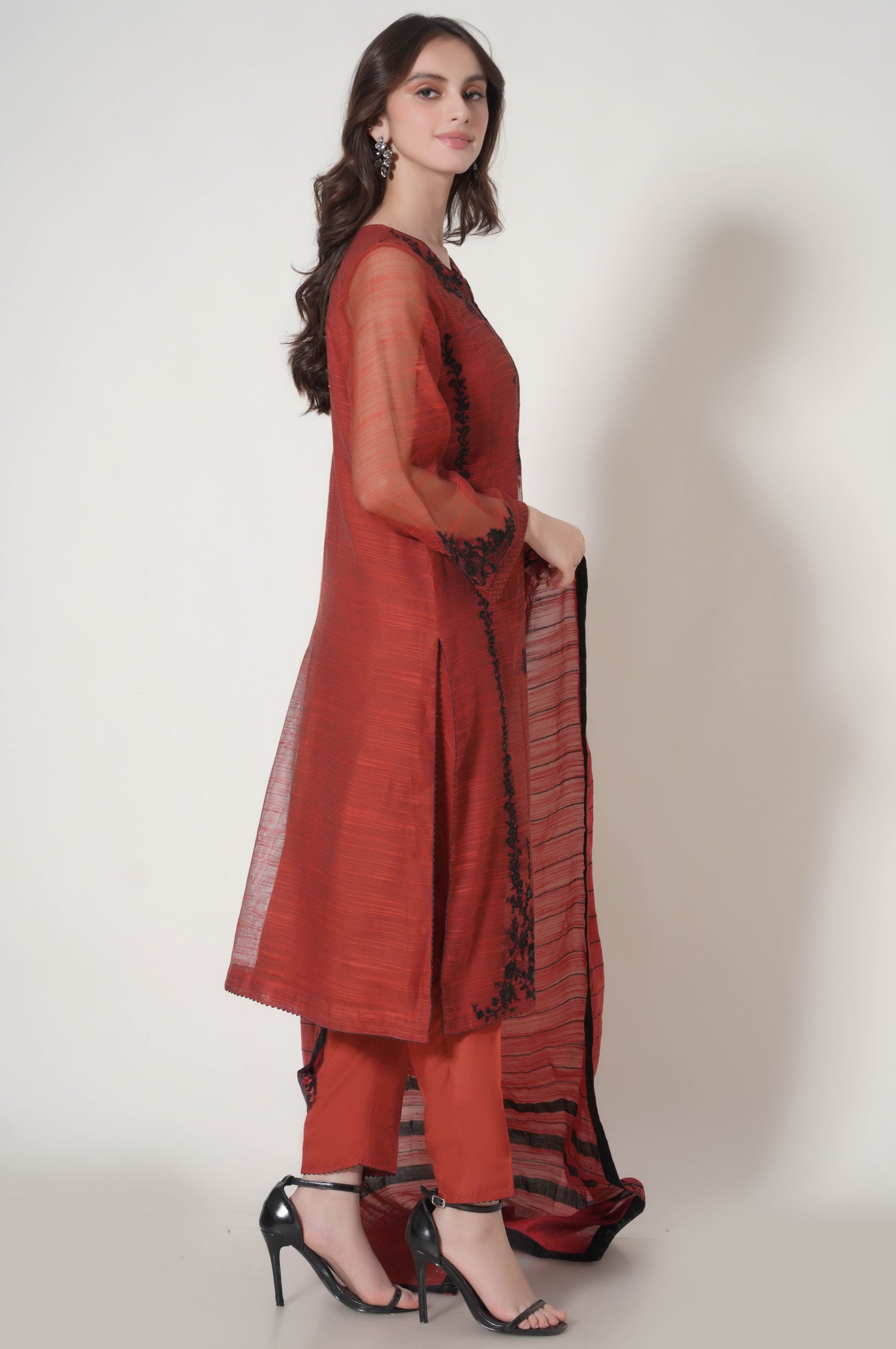 DYED RAW SILK UNSTITCHED BOTTOM (FACTORY E-OUTLET)