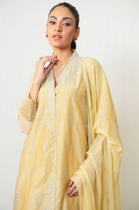 Unstitched 3 Piece Embroidered Cotton Net Suit