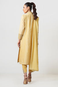 Unstitched 3 Piece Embroidered Cotton Net Suit