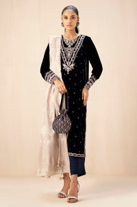 EMBROIDERED VELVET SUIT
