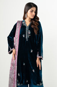 EMBROIDERED VELVET SUIT