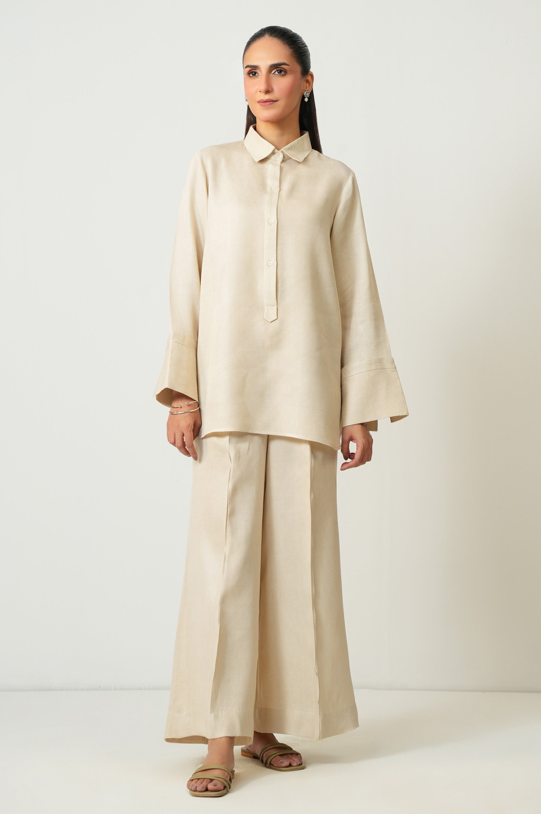 Stylized Dobby Co-Ord Set