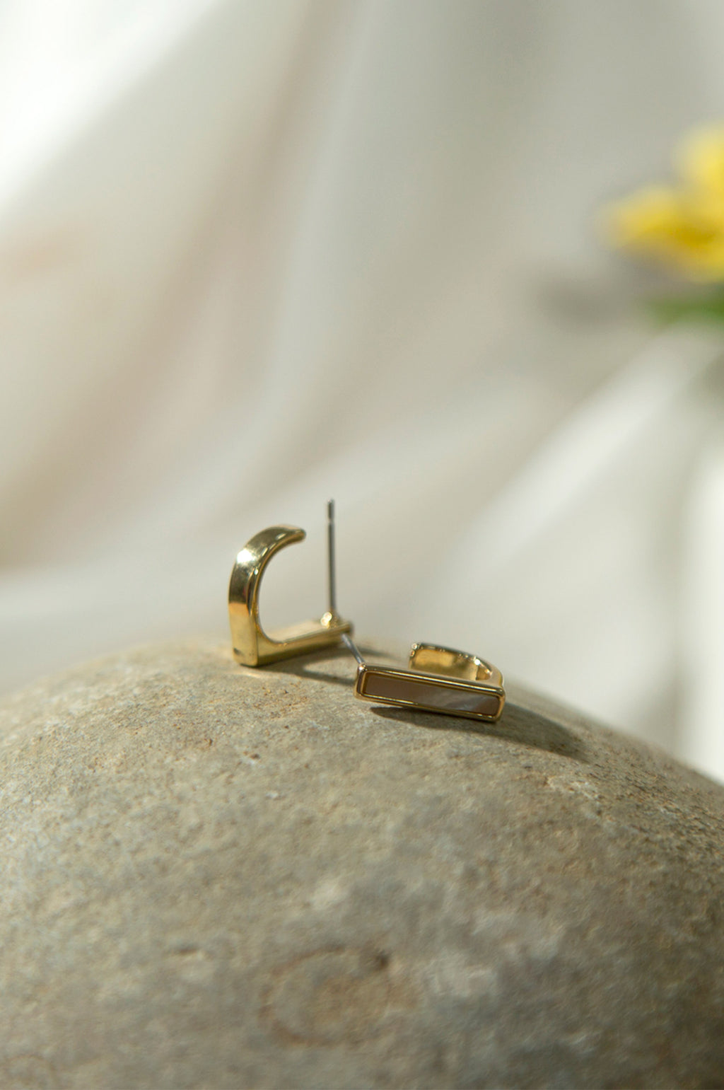 Golden-Plated Stud Earrings