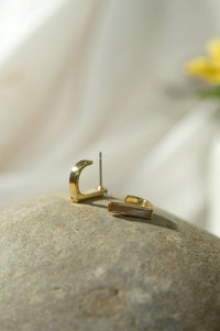 Golden-Plated Stud Earrings