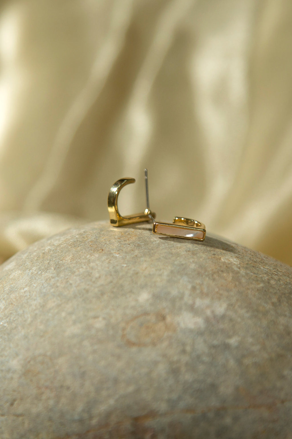 Golden-Plated Stud Earrings