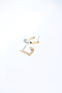 Golden-Plated Stud Earrings