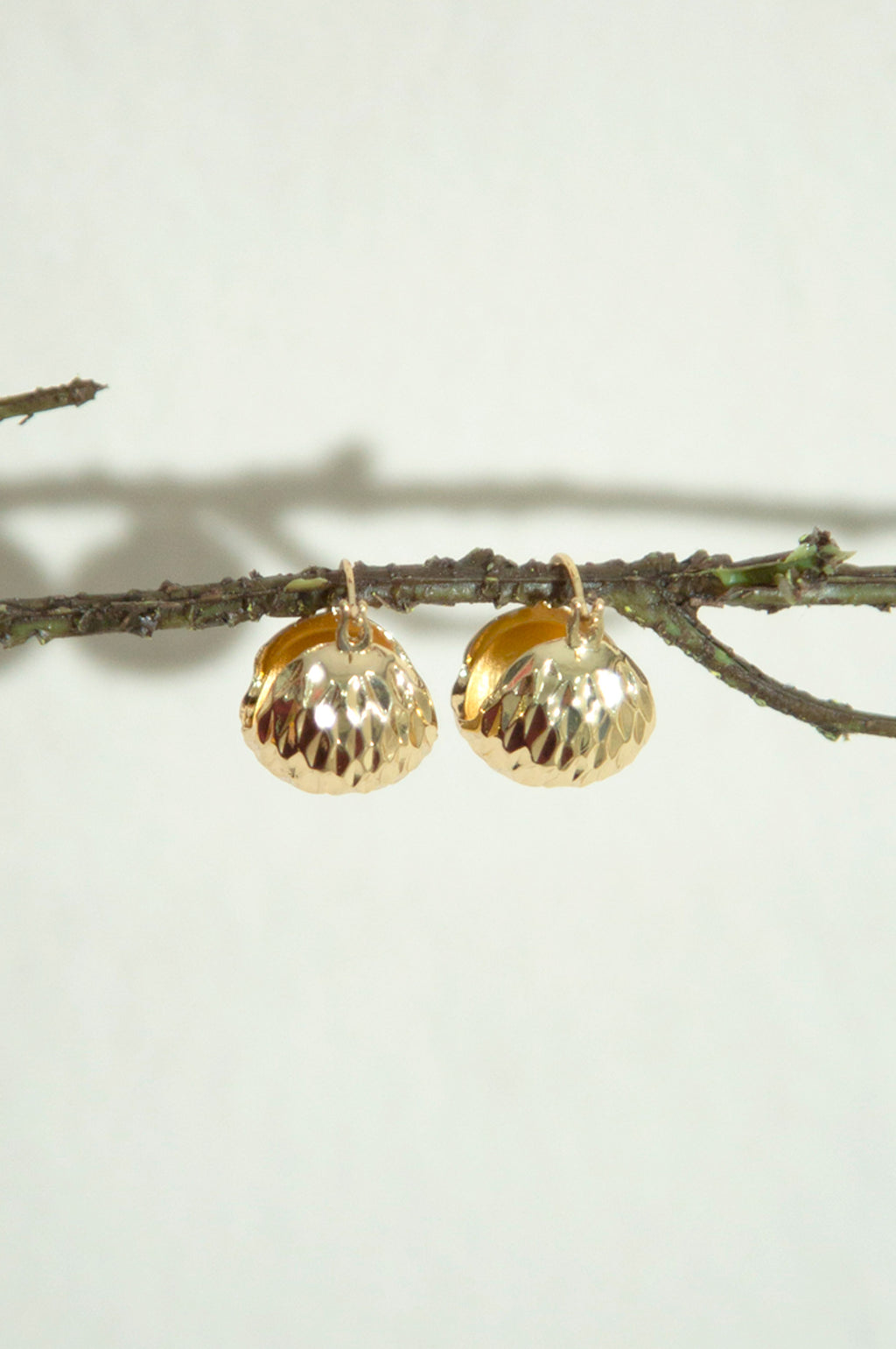 Golden-Plated Twist Hoop Earrings