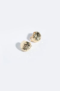 Golden-Plated Twist Hoop Earrings