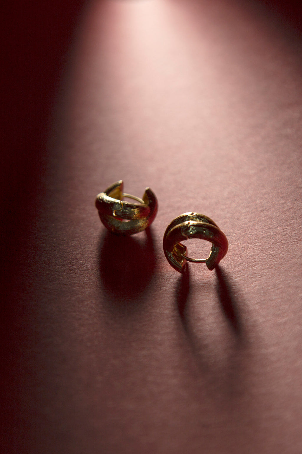 Gold-Plated Knot Earrings