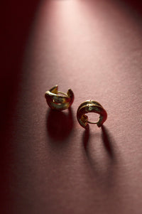 Gold-Plated Knot Earrings
