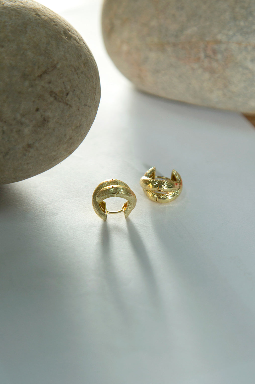 Gold-Plated Knot Earrings