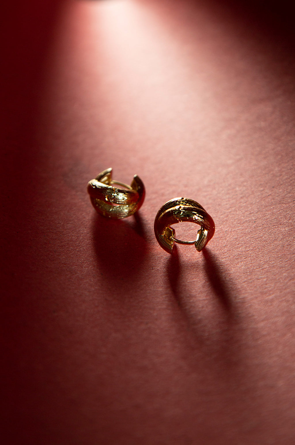 Gold-Plated Knot Earrings