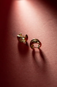 Gold-Plated Knot Earrings