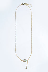 White CZ Pearl Locket With Chain