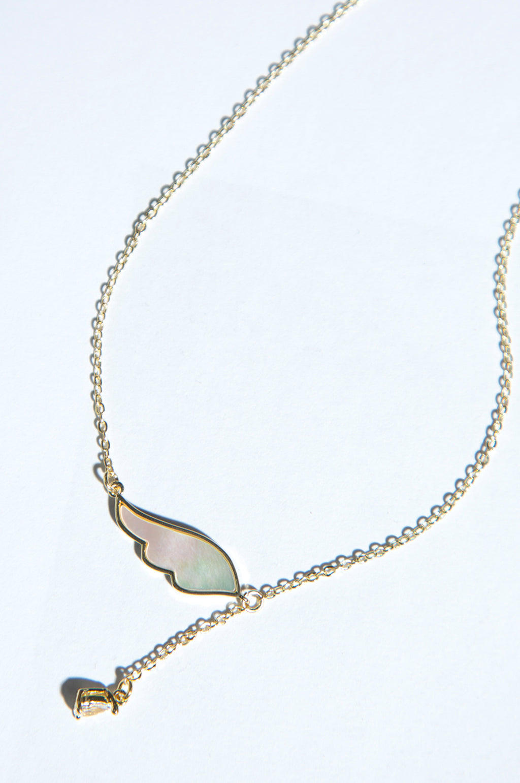 White CZ Pearl Locket With Chain