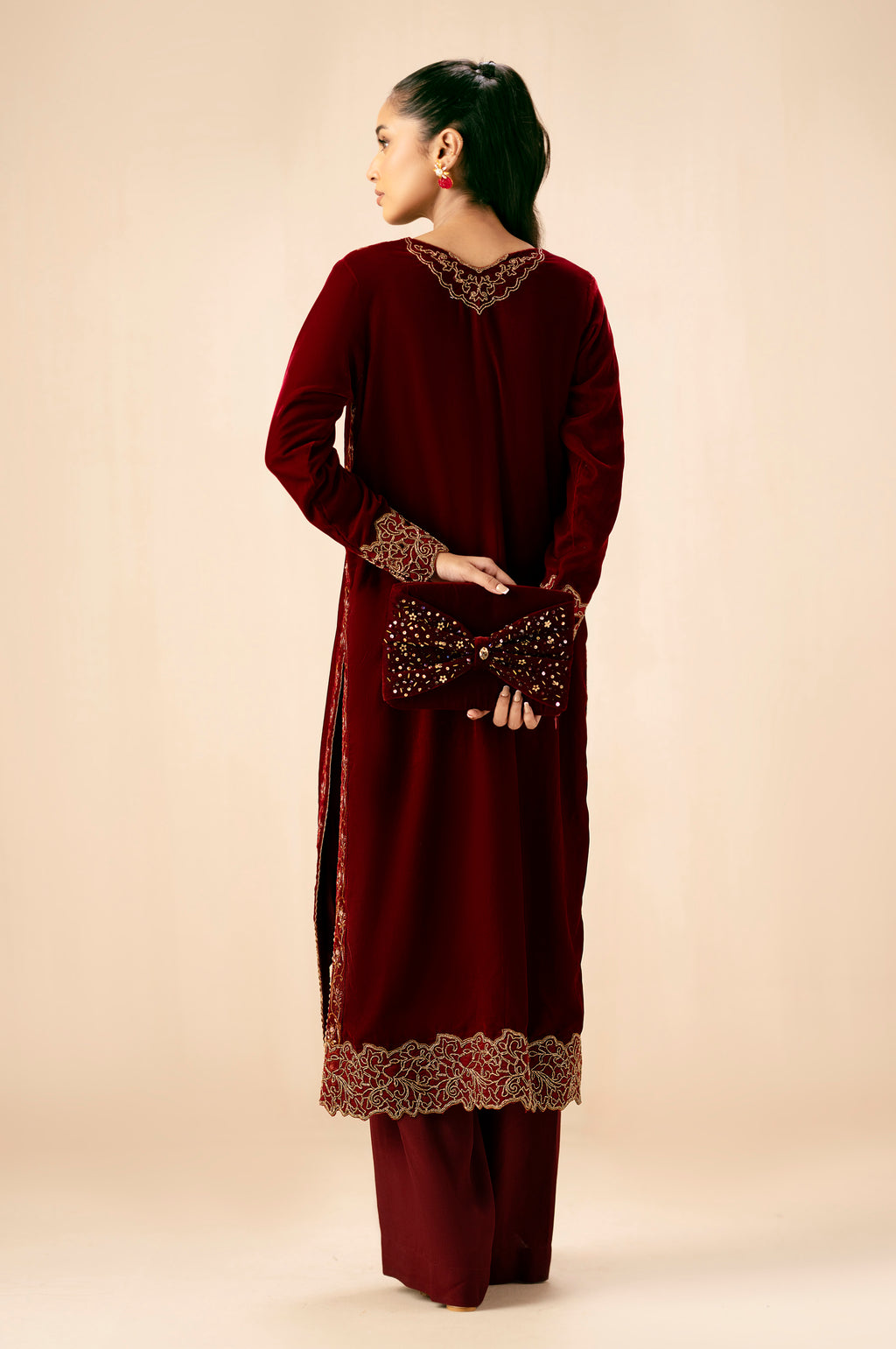 EMBROIDERED VELVET JACKET