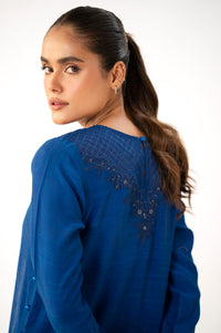 Stitched 2 Piece Embroidered Raw Silk Suit