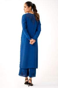 Stitched 2 Piece Embroidered Raw Silk Suit