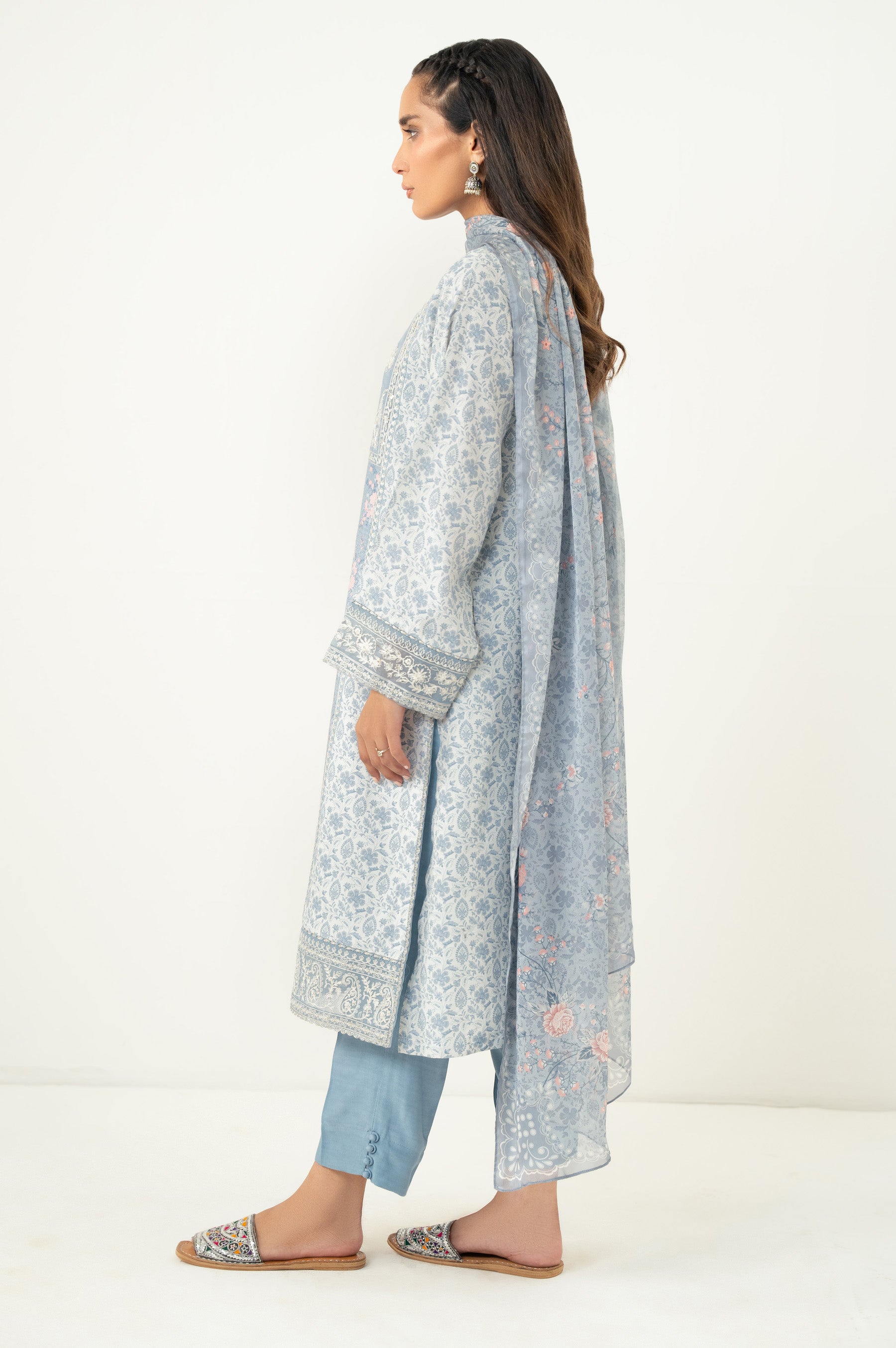 EMBROIDERED OAK SILK STITCHED SHIRT