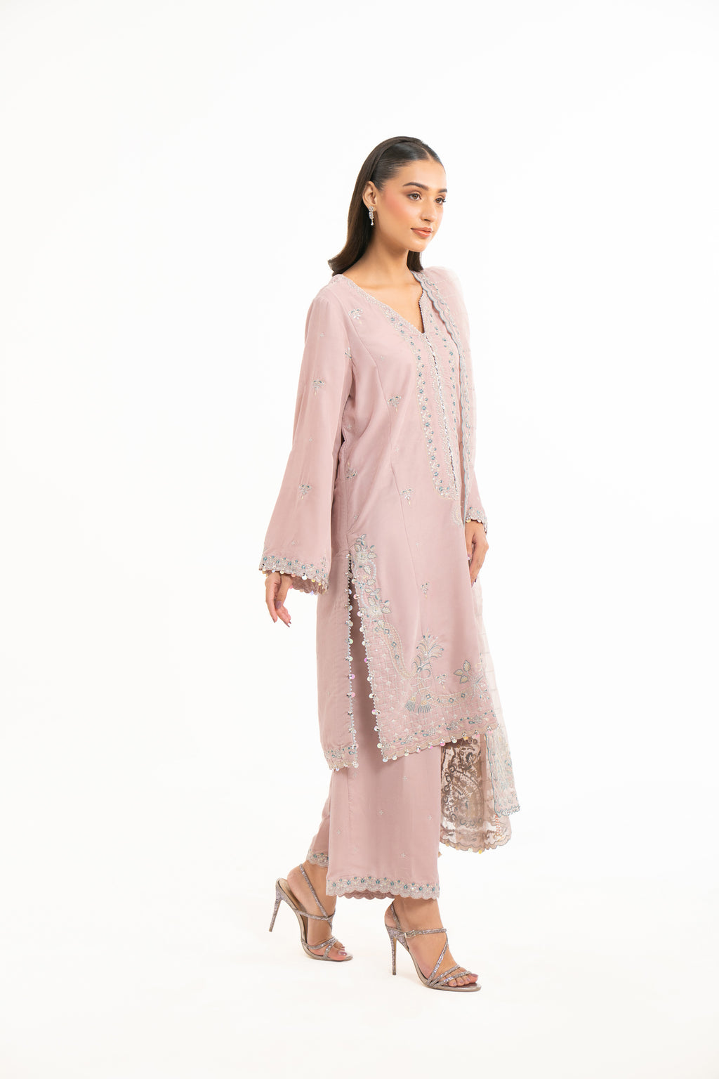 EMBROIDERED VELVET SUIT