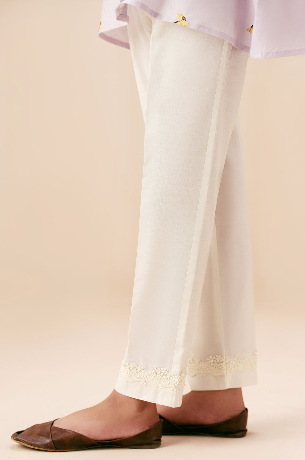 Stitched 1 Piece Stylized Cambric Junior Bottom