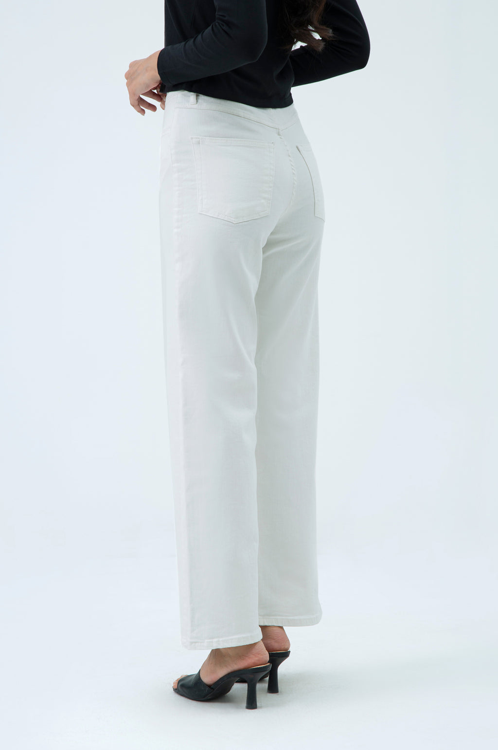 WIDE LEG DENIM PANTS