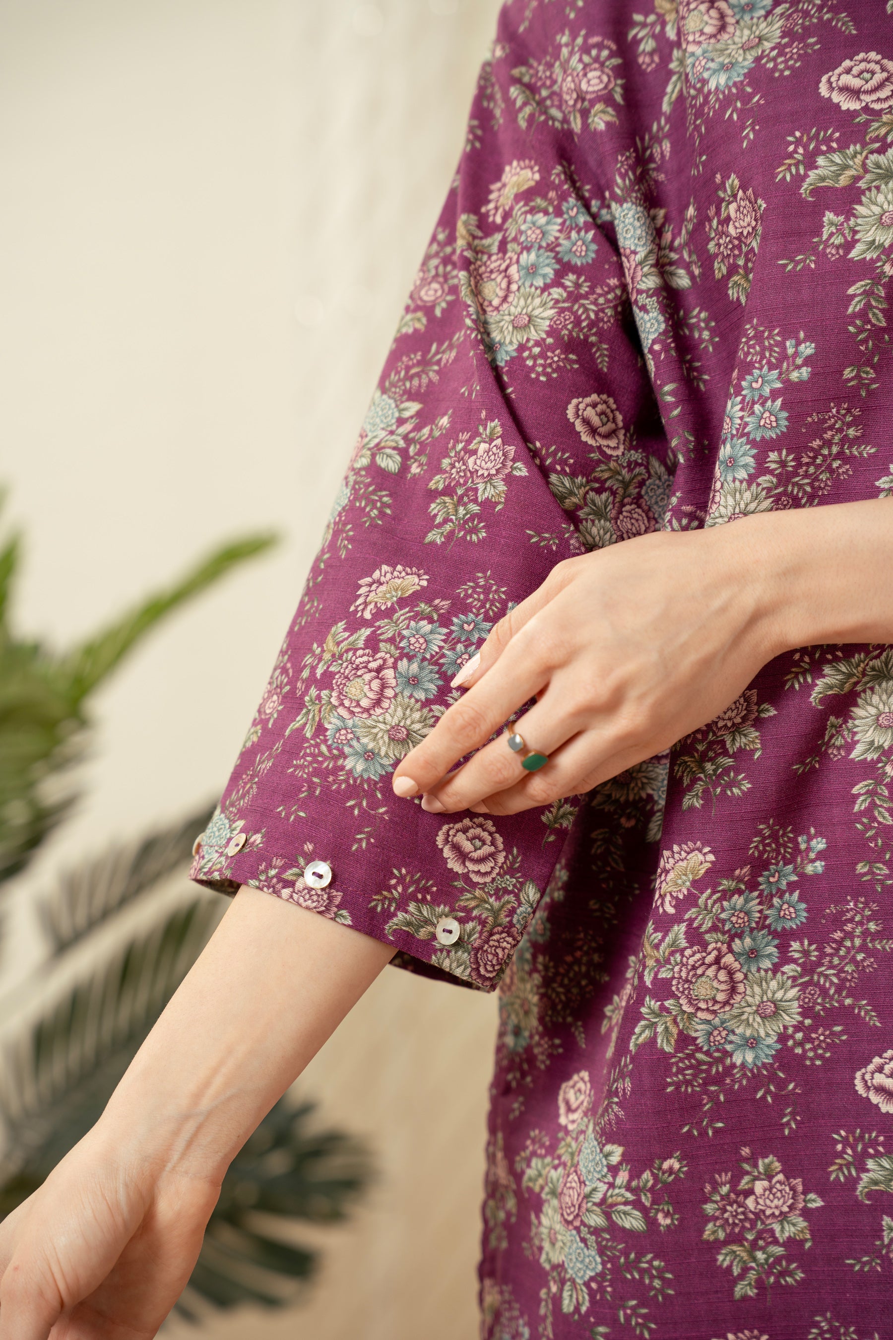 Elegant purple 3-piece unstitched printed suit crafted with high-retention dye on premium summer fabric