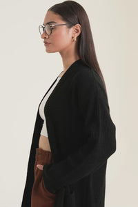 Cardigan Style Sweater Long Length