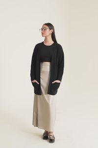 Cardigan Style Sweater Mid Length