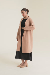 Cardigan Style Sweater - Camel