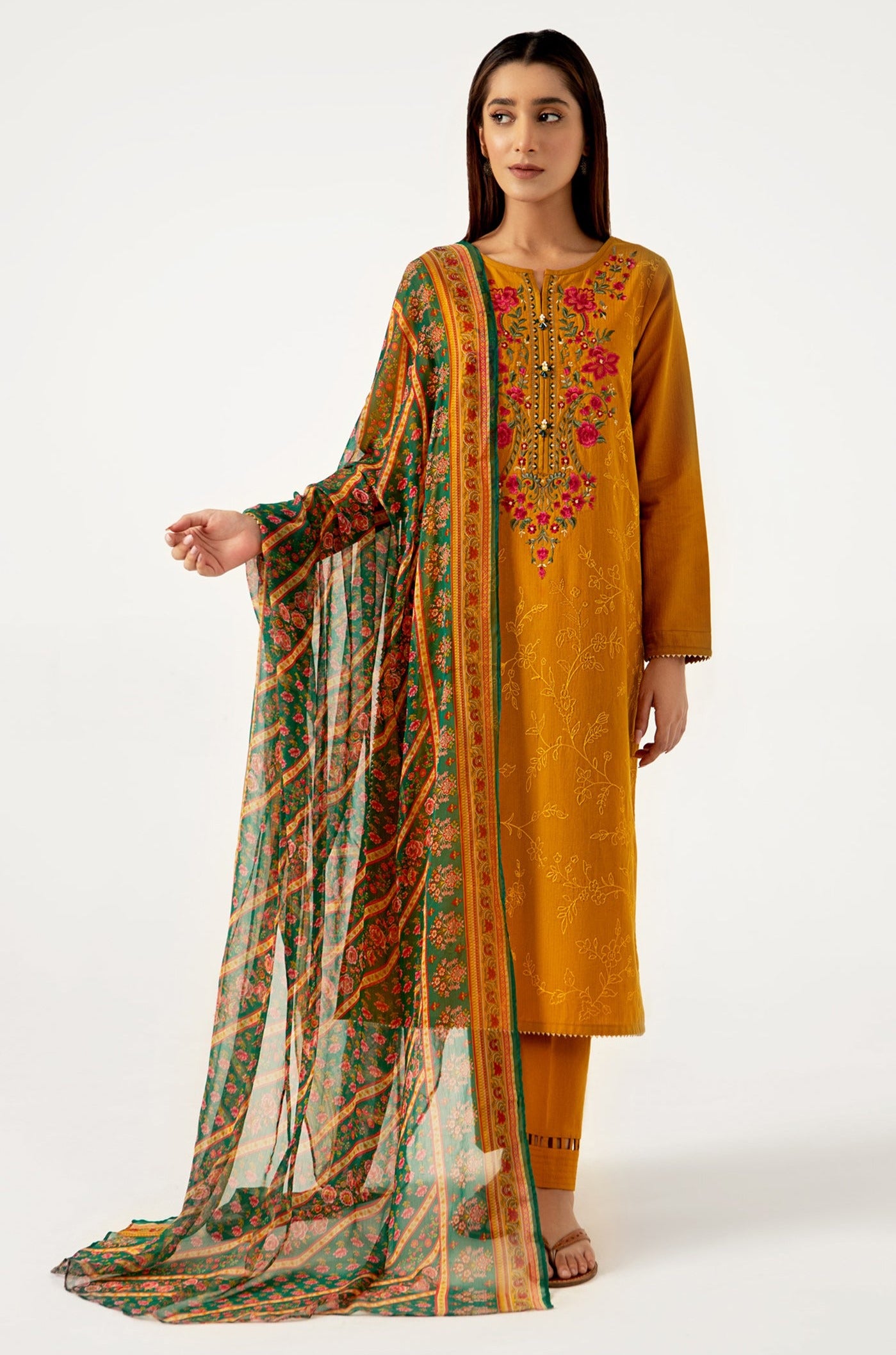 doriya lawn dress design Nureh Gardenia Unstitched Embroidered & Printed Lawn Doria 8 beautiful designs Embroidered & printed lawn doria collection Paired with stitched embroidered & printed chiffon dupatta Avg. retail price PKR 6,995/-